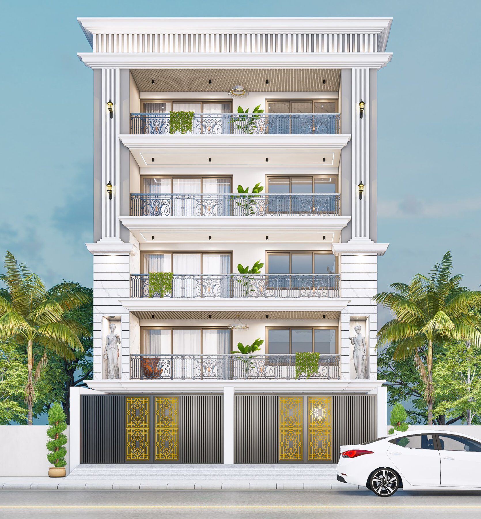 Luv Seth Elevation — Independent House interior in Punjab by Interior Home Expert
